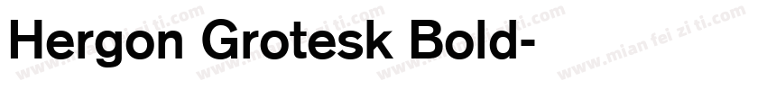 Hergon Grotesk Bold字体转换